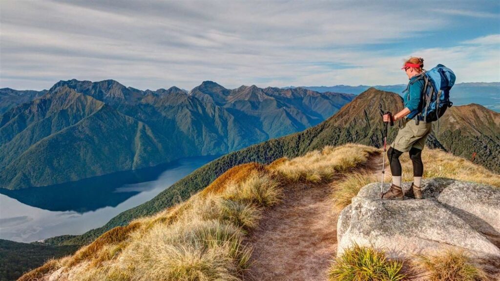 Kepler Track alpine ridgeline in Fiordland, New Zealand