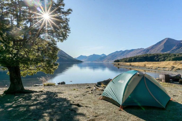 Lake Hāwea in Otago, New Zealand
