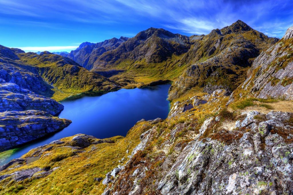 Routeburn Track between Fiordland and Mt Aspiring, New Zealand