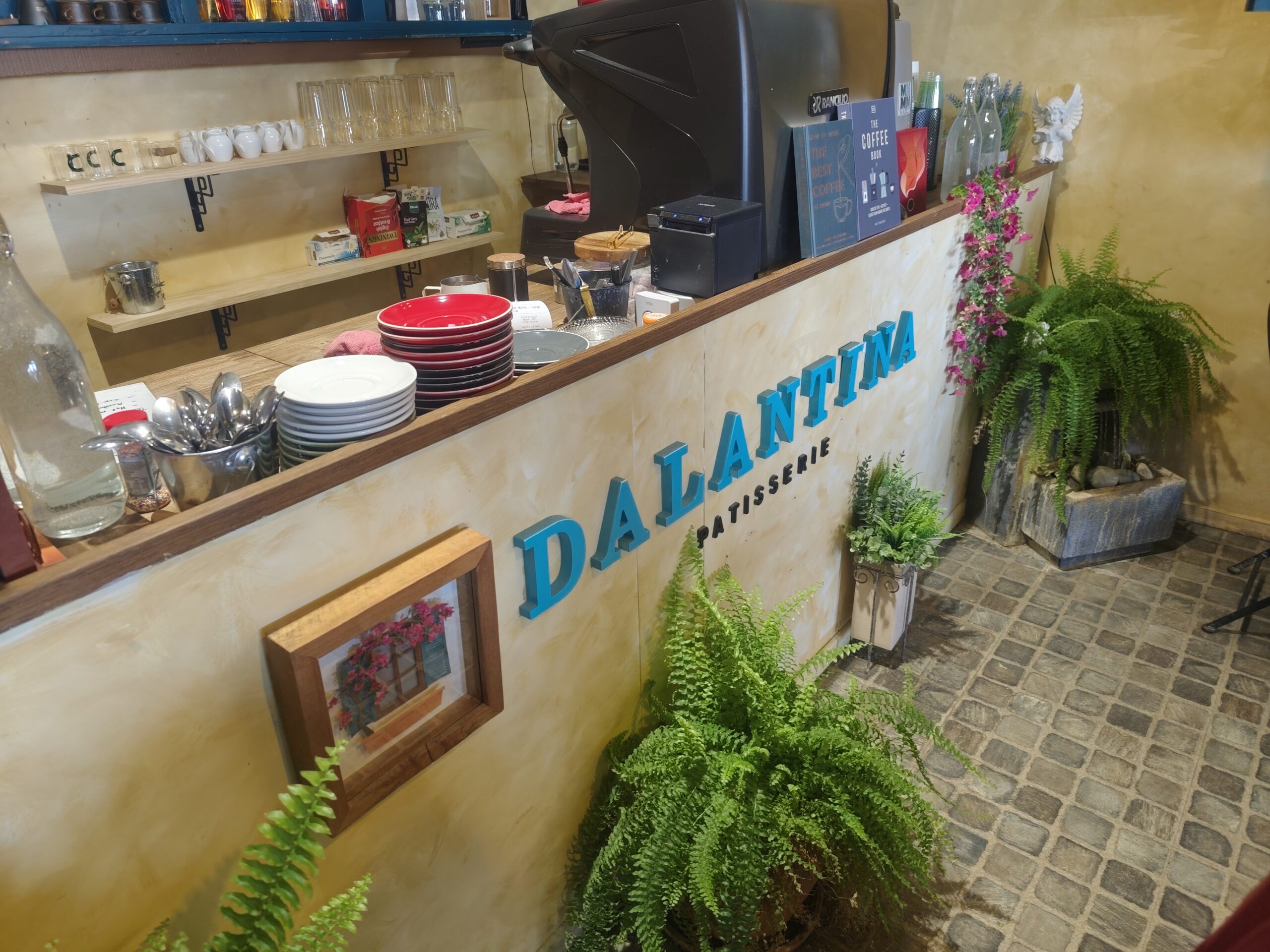 The counter at Dalante Artisan Bakery, Lincoln
